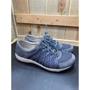 Dansko Womens Shoes EU40 9.5 -10 Blue Leather Casual Sneakers