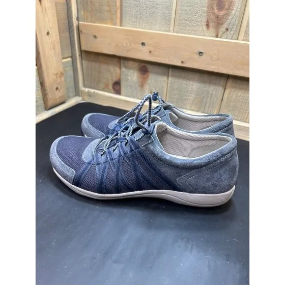 Dansko Womens Shoes EU40 9.5 -10 Blue Leather Casual Sneakers