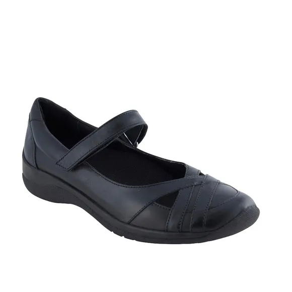 David Tate Black Leather Shoes Sonoma Mary Jane Flats Size 11M NEW in Box