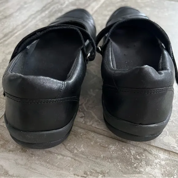 David Tate Black Leather Shoes Sonoma Mary Jane Flats Size 11M NEW in Box