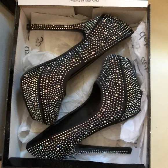Deb Bling platform Pump Shoes Women Size 6