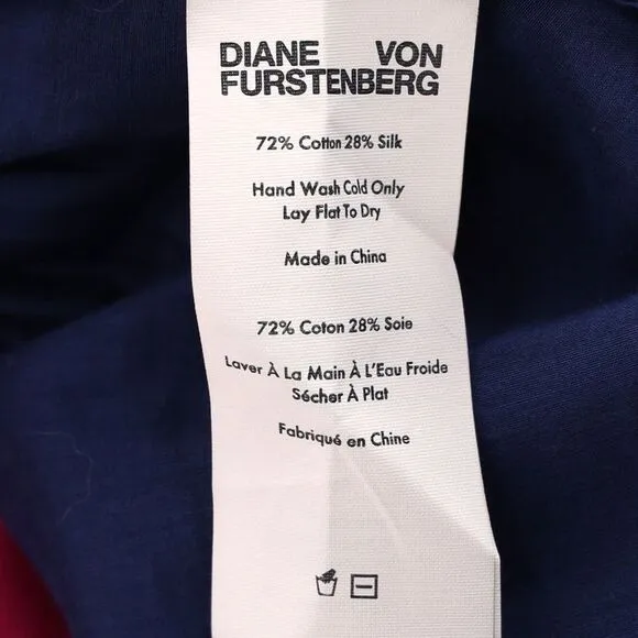 Diane Von Furstenberg Sheer Maxi Dress in Multicolor Cotton