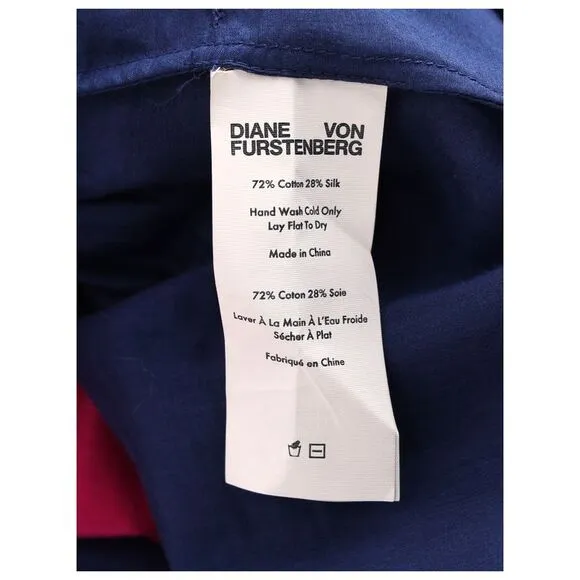 Diane Von Furstenberg Sheer Maxi Dress in Multicolor Cotton