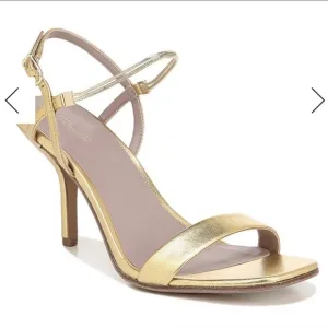Diane Von furstenburg Frankie gold heeled sandals