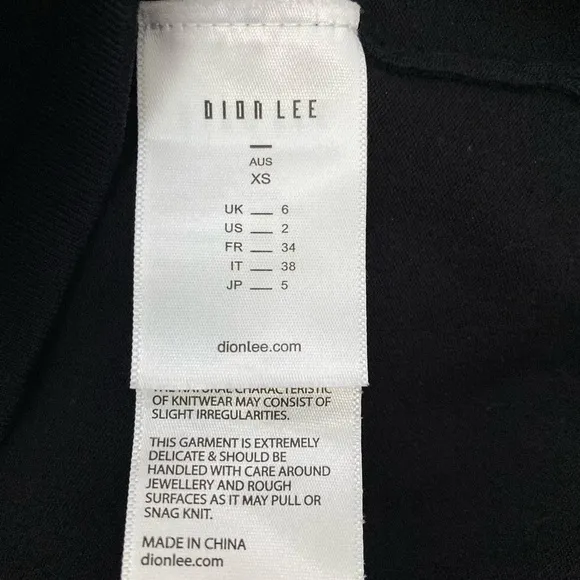 Dion Lee Knit Lustrate Godet Pleat Mini Dress in Black
