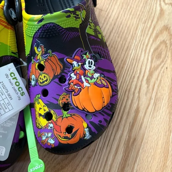 Disney Parks Halloween 2024 Mickey’s Pumpkin Patch Adult Clogs Crocs W9 M7 NEW