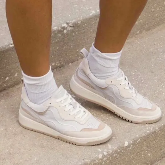 Dolce Vita Adella Sneakers Off White Leather Shoes 9 NEW IN BOX