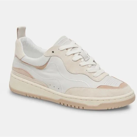 Dolce Vita Adella Sneakers Off White Leather Shoes 9 NEW IN BOX