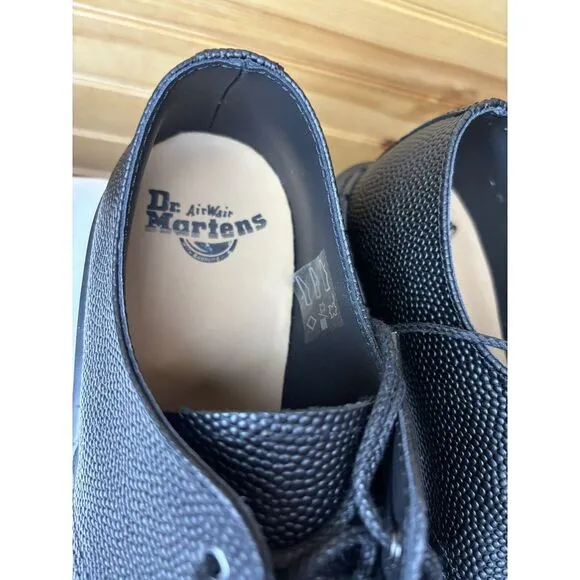 Dr. Martens 1461 Oxford Pebble Grain Leather Shoes Men's 8 Women's 9 Black 30960