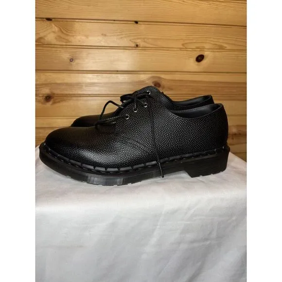 Dr. Martens 1461 Oxford Pebble Grain Leather Shoes Men's 8 Women's 9 Black 30960