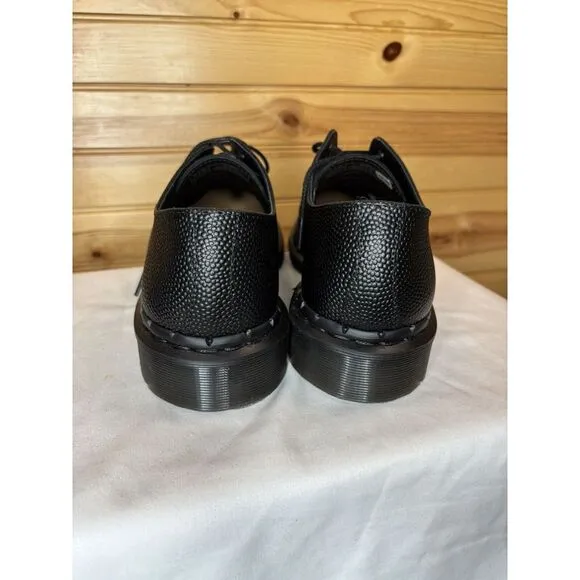 Dr. Martens 1461 Oxford Pebble Grain Leather Shoes Men's 8 Women's 9 Black 30960