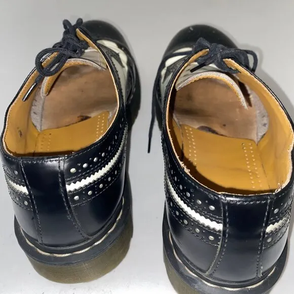 Dr. Martens Bex Black White Oxfords Shoes