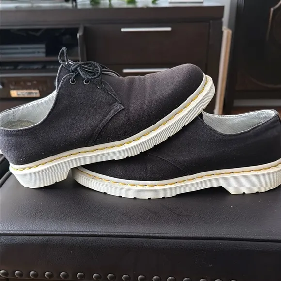 Dr. Martens Black Oxfords with Lace-Up Design