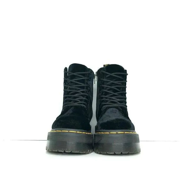Dr Martens Jadon Ze You Velvet Platform Ankle Boots Women’s 5 Shoes