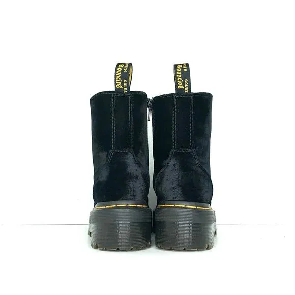 Dr Martens Jadon Ze You Velvet Platform Ankle Boots Women’s 5 Shoes
