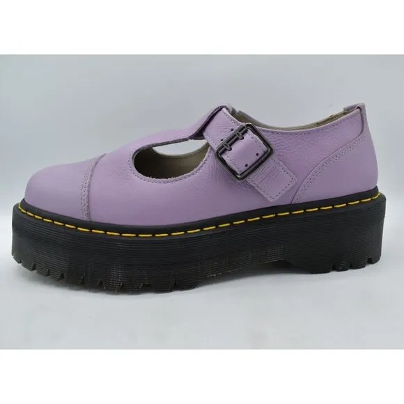 Dr Martens Womens Size 11 Bethan Lilac Purple Mary Jane Pisa Leather Shoes