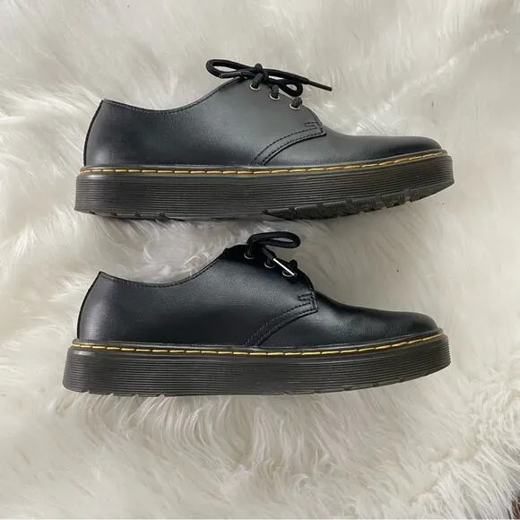 Dr. Martens | Women’s Zavala Lo Women's Oxford Classic Black Lace-Up Flats Shoes