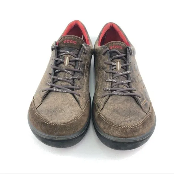 Ecco Biom Grip 1.1 Brown Leather Sneakers EUR 46