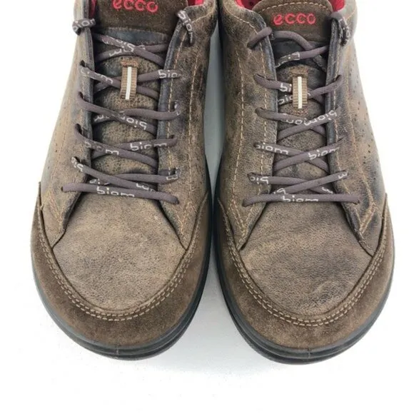 Ecco Biom Grip 1.1 Brown Leather Sneakers EUR 46