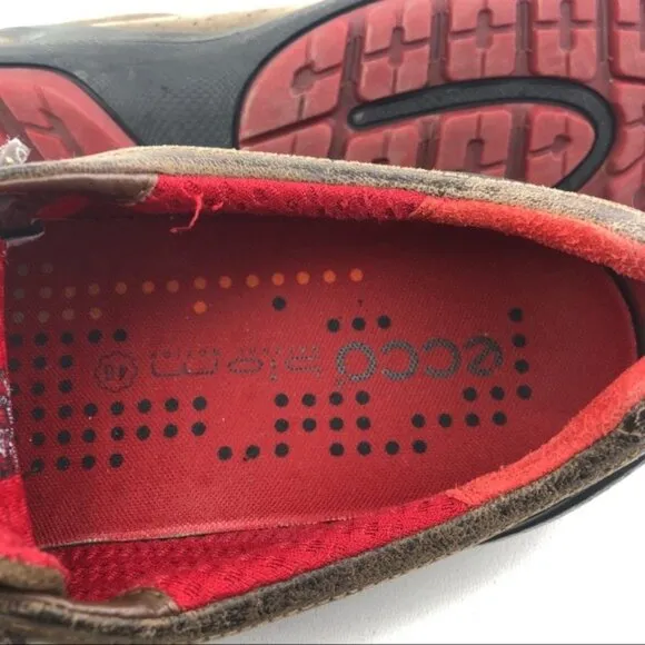 Ecco Biom Grip 1.1 Brown Leather Sneakers EUR 46