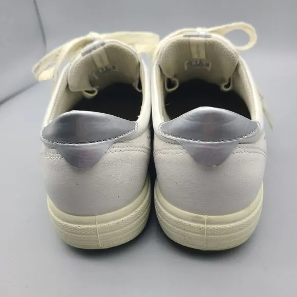 Ecco Hydromax Golf Women White Leather Lace Up  Shoes Sz 7  EU 38 Extra Width