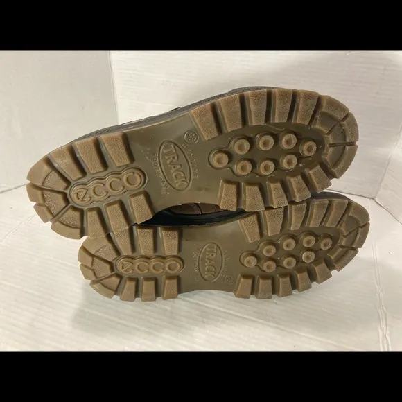 Ecco Men's Track 25 GTX Low Brown Leather Gore-Tex Hiking Shoe EU 46 US 12.5 EUC