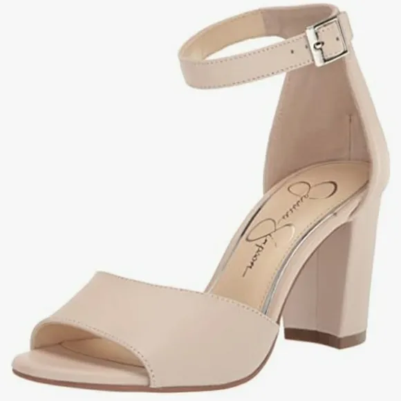 Elegant Cream Ankle Strap sandals