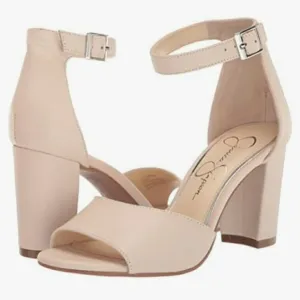 Elegant Cream Ankle Strap sandals