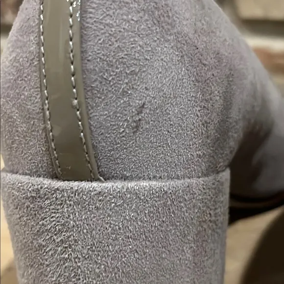 Elegant Gray Women's Block Heel Shoes