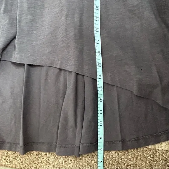 Elizabeth &amp; James Gray Lace Up Racerback Maxi Dress