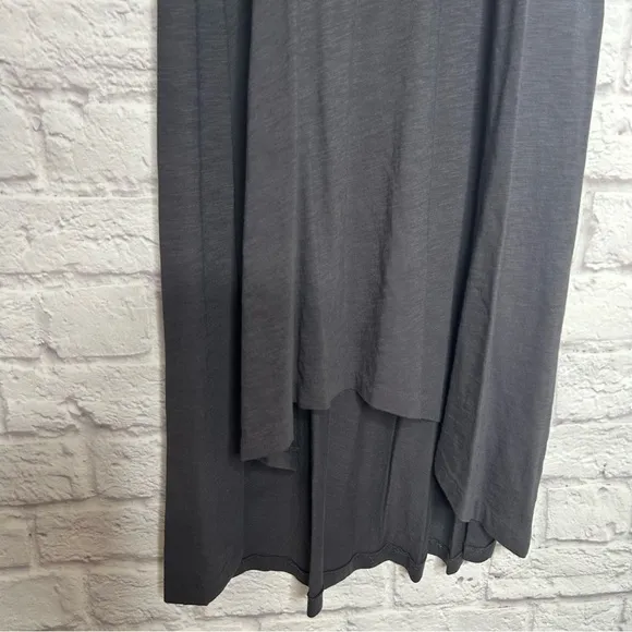 Elizabeth &amp; James Gray Lace Up Racerback Maxi Dress