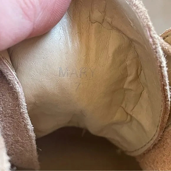 Envy Mary Sz 7 Lace Up Tan Beige Leather Suede Oxfords Shoes Pumps Stilettos