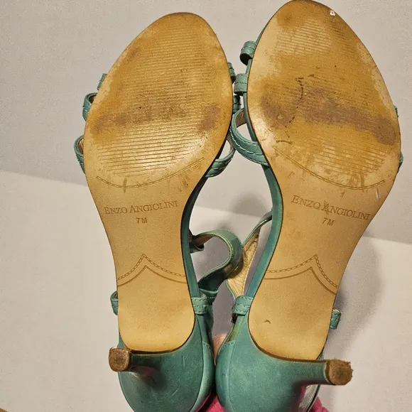Enzo Angiolini Green Heeled Shoes