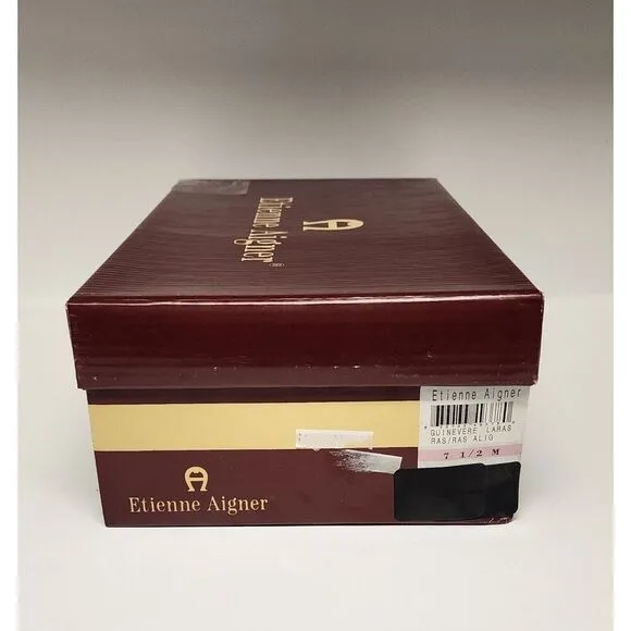 Etienne Aigner Vintage Guinevere Laras Burgundy Red Pumps Heels Shoes Size 7.5M