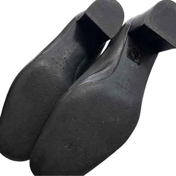 Everlane Day Heel black Leather pumps heels size 6.5