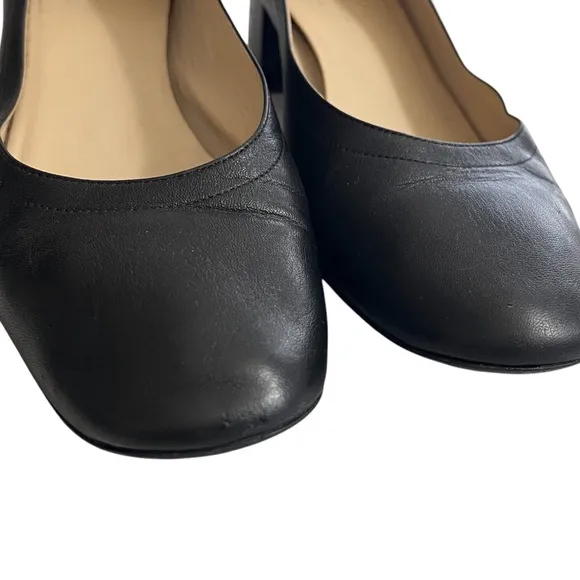 Everlane Day Heel black Leather pumps heels size 6.5