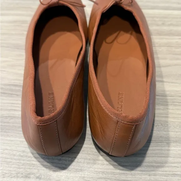 Everlane The Day Ballet Leather Flat In Toasted Almond Size 8.5