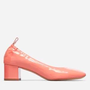 Everlane The Day Heel Patent Leather Pump Salmon Coral 🪸 Women's sz 5.5 *EUC
