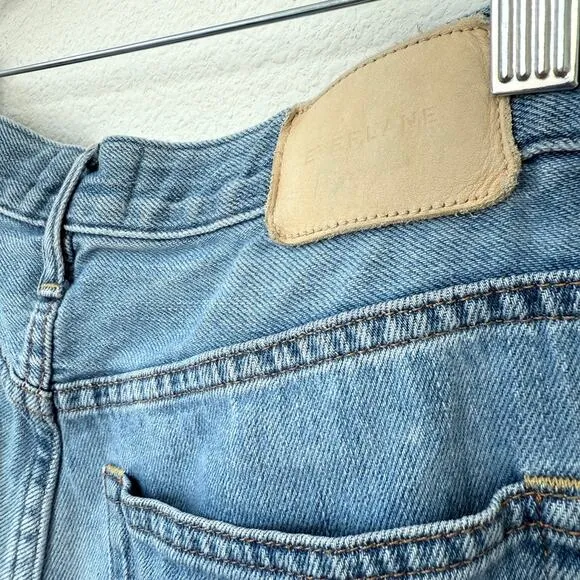 EVERLANE The Summer Jean High Rise Straight Blue Denim Size 28 Cotton Minimalist