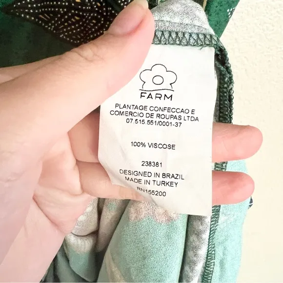 FARM RIO x Anthropologie Verdura Maxi Dress in Green