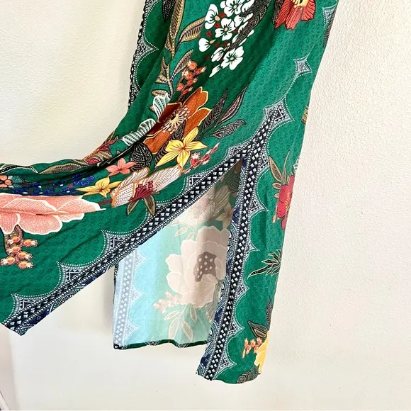 FARM RIO x Anthropologie Verdura Maxi Dress in Green