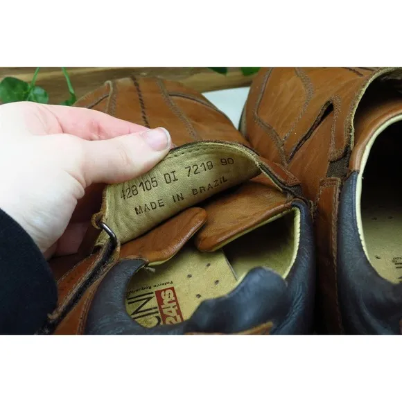 Ferracini‎ 24 hs Shoes Sz 40 M Brown Loafer Leather Men