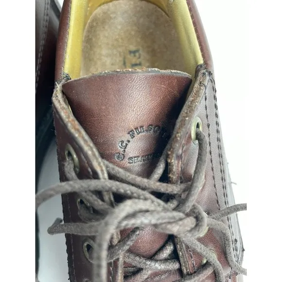 Filson brown tanned leather outdoor hiking oxfords shoes 9D