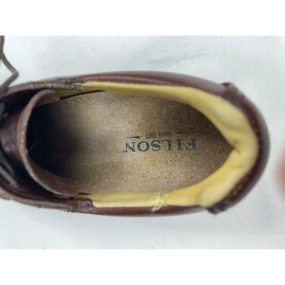 Filson brown tanned leather outdoor hiking oxfords shoes 9D