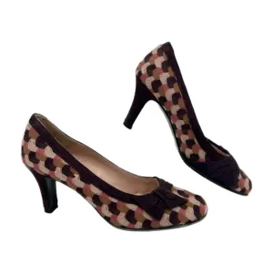 Fiorucci Purple Pink Suede Woven Fabric Pumps | Size 37EU
