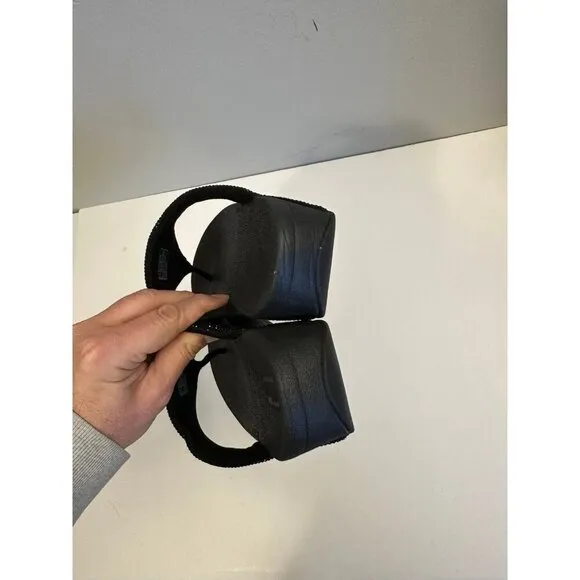 Fitflop Lottie Shimmer Crystal Thong Sandals Black Size EU 38/ US 7 T82-001