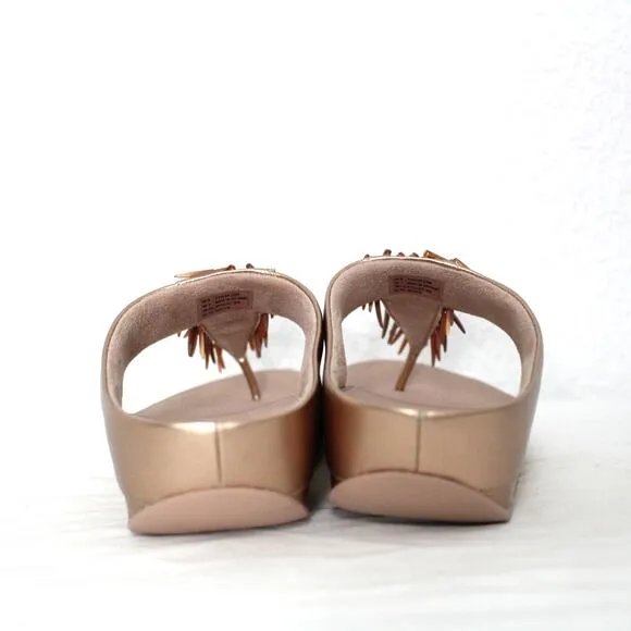 FitFlop RUMBA Beaded Toe-Post Sandals Size 11 NIB