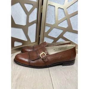 Florsheim Barletta Kilted Leather Slip On Loafers Shoes Men Sz  10.5 D Brown