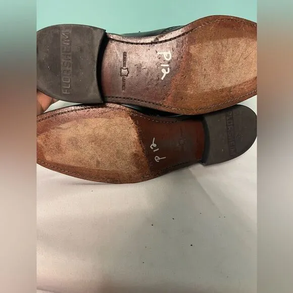 Florsheim Men's black size 13M lace up‎ shoes
