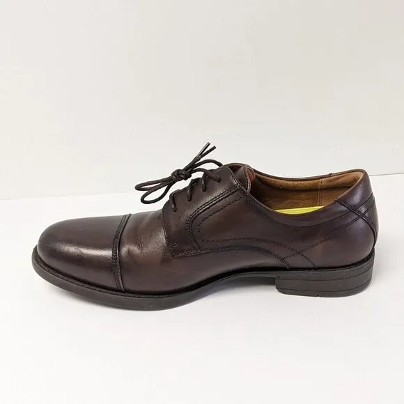 Florsheim Midtown Cap Toe Oxford, Brown Leather, Men's 8.5 3E
